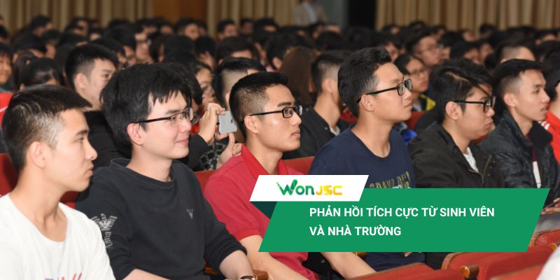 WonJSC trao tặng Quỹ học bổng 1 tỷ đồng tại Đại học Bách Khoa Hà Nội 3 Chương trình nhận được sự hưởng ứng nồng nhiệt từ cả phía sinh viên lẫn Ban giám hiệu